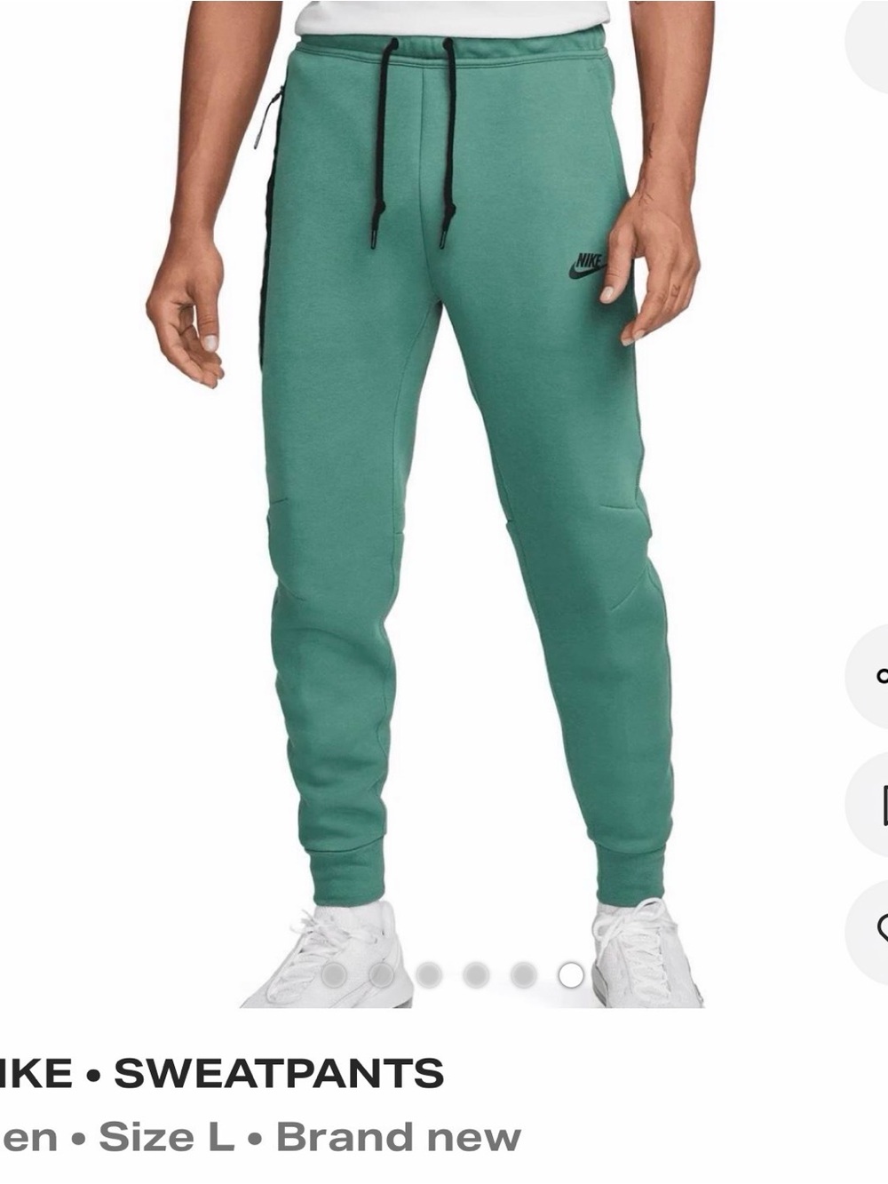 Nike Men’s Green Fleece Jogger Sweatpants